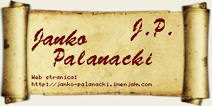 Janko Palanački vizit kartica
